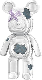 HOOLEDAY Broken Crystal Bear Micro Building Blocks Set (5100 Pieces), Bear Bricks Set Creative Home & Office Decor, Gift for Adults & Boys & Girls