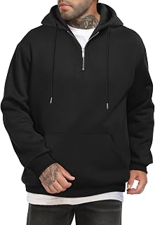 Men's Hooded Sweatshirts Long Sleeve Winter Hoodies Pullover Sweatshirts with Pockets