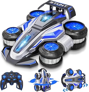 High Speed Remote Control Car Rc Drift 25KM/H, 360° Rotating 2.4 GHz 4WD RC Cars for Boys, Girls Adults, RC Stunt Car with Lights & Music Wheelie Toy Car for Kids 4-8 8-16 Christmas Birthday Gift