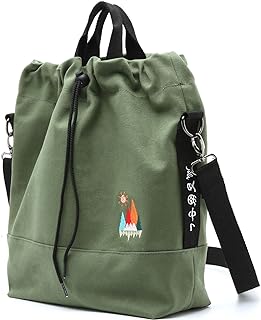Canvas Crossbody Bag for Women Tote Handbag Slouchy Shoulder Bag
