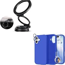 GolbinBox Car Phone Mount for MagSafe,Black and iPhone 17 Case, Jewelry Blue
