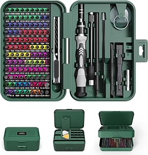 Mini Precision Screwdriver Set with Color-coded Identification, 132 in 1 Micro Magnetic Repair Tool Kits with Storage Box, 108 Bits,Small Manual Screw Driver Toolkits for iPhone/Mac/iPad/Table