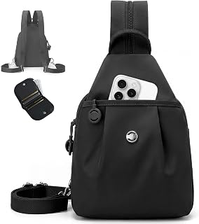 3 in 1 Convertible Backpack Anti Theft Crossbody Backpacks Bags for Women Sling Bag with Wallet Oxford Nylon Travel Purses