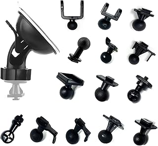 Dash Camera Suction Cup Mount Dashcam Mounts Holder with 14 Ball Joints Adapter for Vehicle Video Recorder Windshield & Dashboard for Dash Car DVR Camera GPS