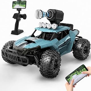 DEERC RC Cars DE36W Remote Control Car with 1080P HD FPV Camera, 1/16 Off-Road High Speed Monster Trucks for Kids Adults 60 Min Play
