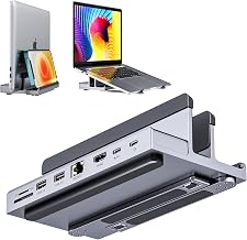 Laptop Docking Station Stand for mac, QUUGE 8 in 1 USB C Dock with HDMI 2.0 4K 60Hz, RJ45 Ethernet, 2 USB3.0 Ports, 100W PD, TF/SD 3.0, Desktop Management Docking Station