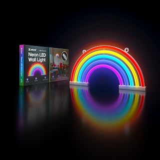 Atomi Smart Neon LED Light I Decorative Wall Art for Bedrooms, Bars & DIY Designs I USB Powered, 10 ft Cord - Multi-colored Rainbow