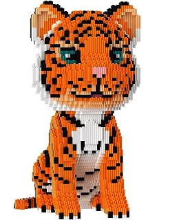 BDYDT Animal Tiger Micro Building Blocks Set (6488 Pieces) Gift for Adults and Kids