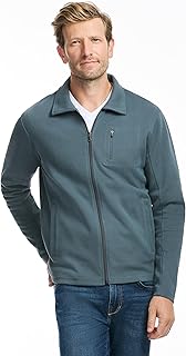 Men's Pique Premium Knit Full Zip Sweater
