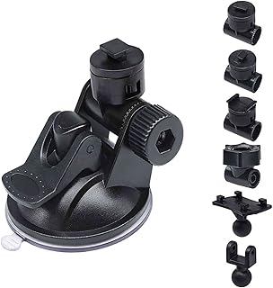 Sportway S40 Dash Cam Suction Mount (3rd Gen) with10pcs 360 Rotating Joints Compatible for Rexing, Old Shark, Yi, TOGUARD, Compark, Kingslim, Crosstour and Most Dash Cameras, DVR, GPS