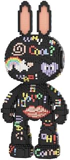 HONLANCH Animal Graffiti Rabbit Micro Building Blocks Set（8000PCS 55cm High Series） Gift for Adults and Kids