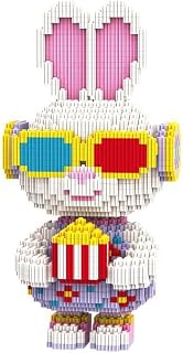 HONLANCH Animal Movie Fans Rabbit Micro Building Blocks Set（2000PCS 28cm High Series） Gift for Adults and Kids