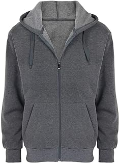 Fleece Hoodies for Men Zipper Lightweight Spring Long Sleeve Active Mens Jackets Sports Full Zip Sweatshirts