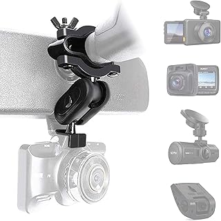 Dash Cam Mount, Universal Dash Camera Rear View Mirror Mount Holder Kit for Miden S7, APEMAN, YI, Rexing V1P, Roav, Falcon F170, Z-Edge, Old Shark, KDLINKS X1, E-ACE, UGSHDI, Peztio and Most Other