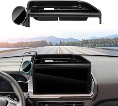 Dash Tray with Phone Holder for 2025 Ford Bronco Sport Dashboard Storage Console Organizer Accessories 13.2-Inch Screen, Magnetic Phone Holder for MagSafe, Magnets Wireless Charger Cell Phone Base